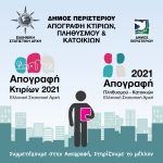 Απογραφή Κτιρίων και Πληθυσμού – Κατοικιών 2021  από την ΕΛΣΤΑΤ στο Δήμο Περιστερίου