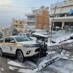 Απόλυτα επιτυχής η αντιμετώπιση της χιονόπτωσης  και του παγετού από τον Δήμο Περιστερίου