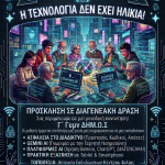 «Η Τεχνολογία Δεν Έχει Ηλικία!» – Διαγενεακή Δράση του 7ου ΚΕ.ΦΙ. Δήμου Περιστερίου σε συνεργασία με το Δημόσιο Ωνάσειο Γυμνάσιο Περιστερίου