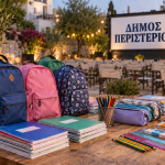 Παραδόθηκαν τα σχολικά είδη στους μαθητές  των Κοινωνικών Δομών του Δήμου Περιστερίου Μια δράση αλληλεγγύης και στήριξης για τη νέα σχολική χρονιά